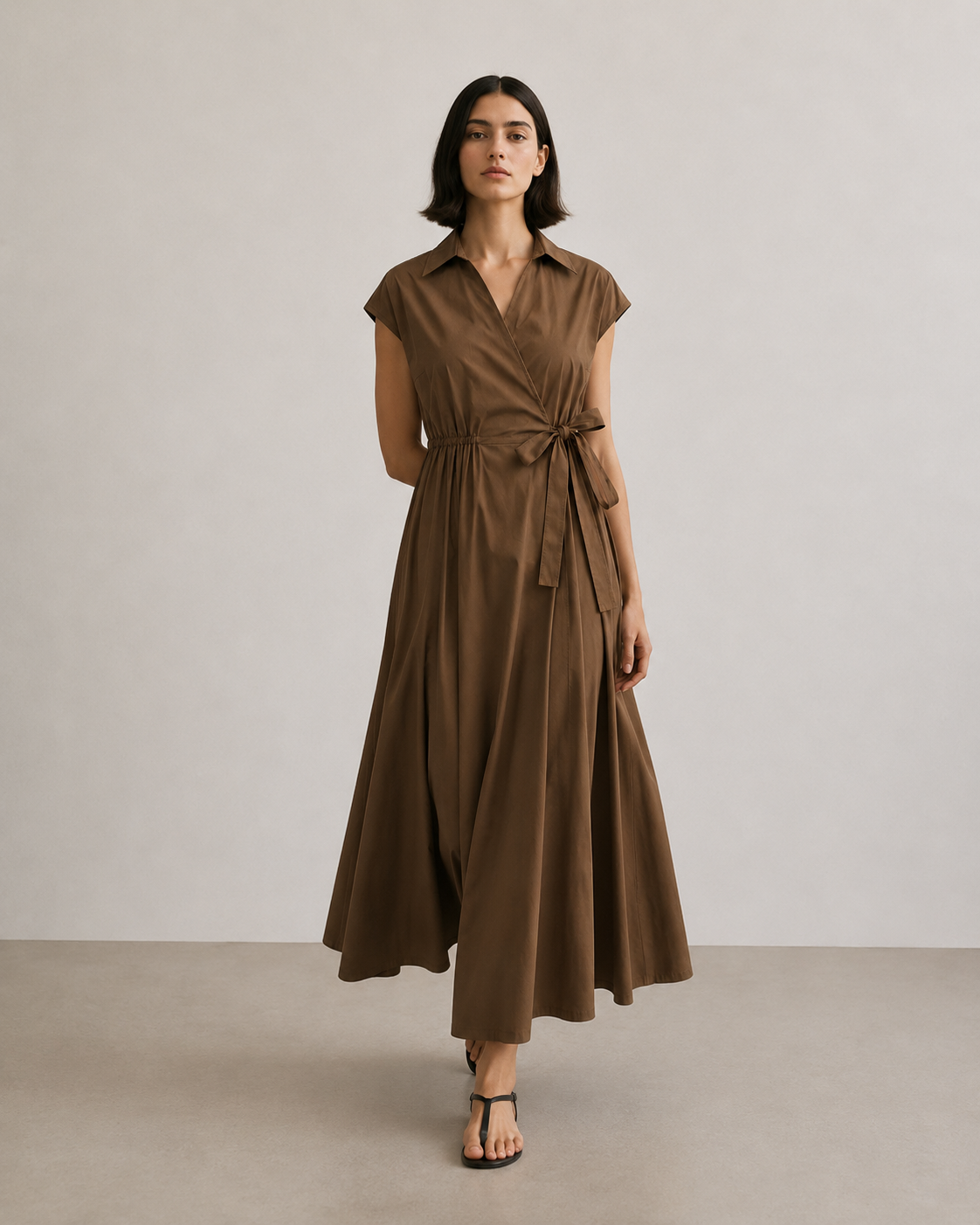 VESTIDO MIDI CRUZADO