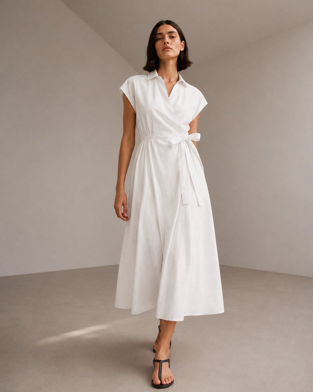 VESTIDO MIDI CRUZADO