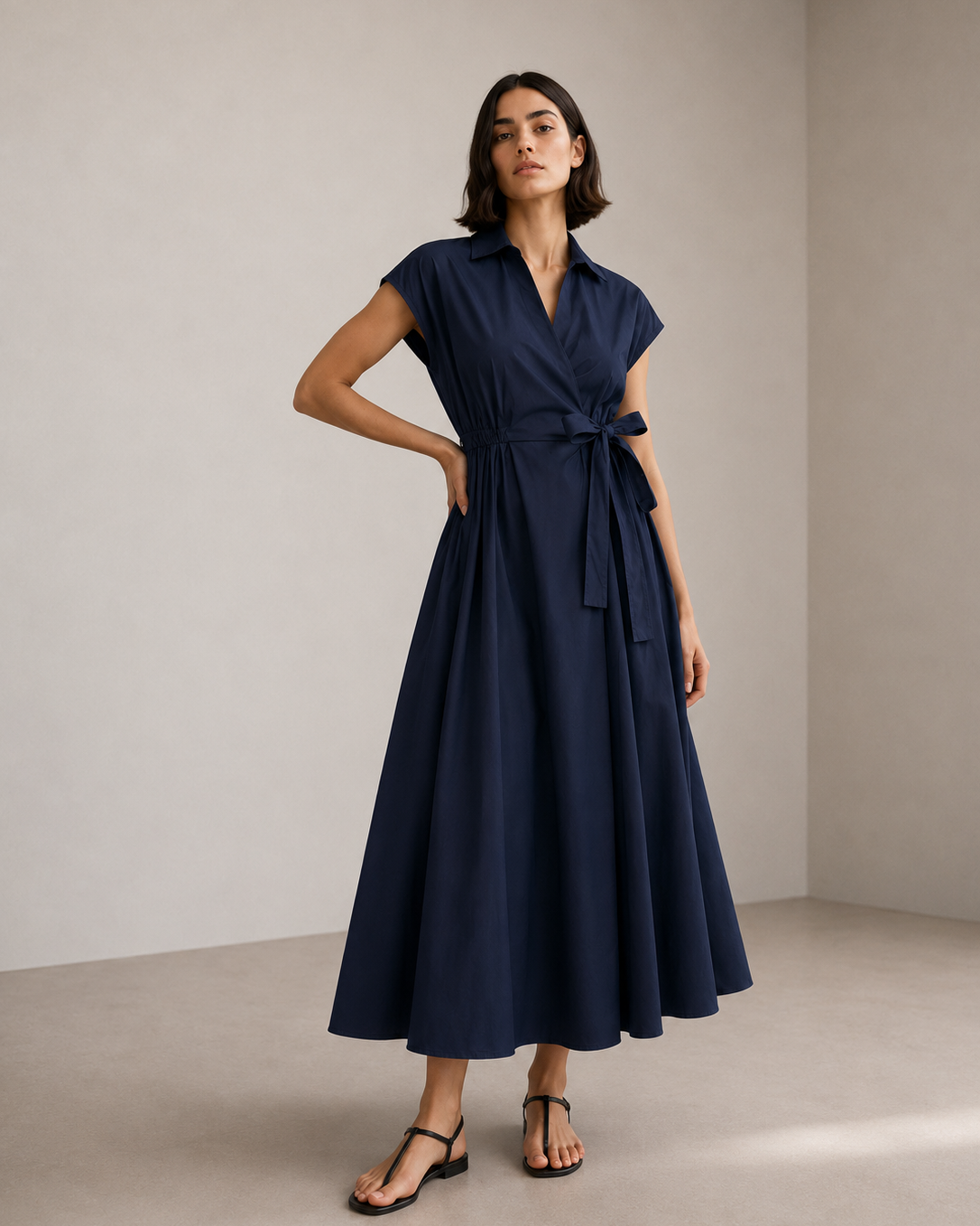 VESTIDO MIDI CRUZADO