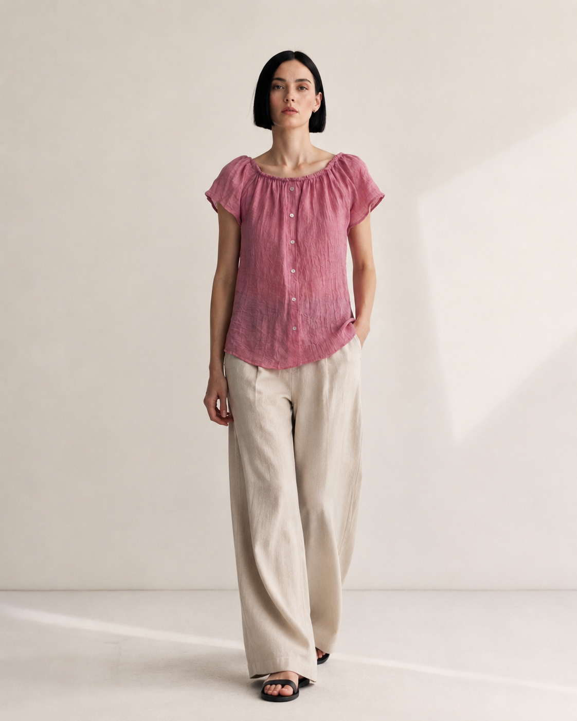BLUSA FUNCIDA BOTONES