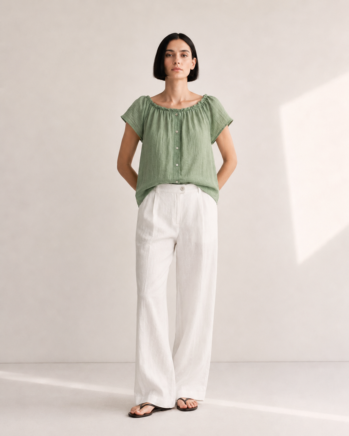 BLUSA FUNCIDA BOTONES