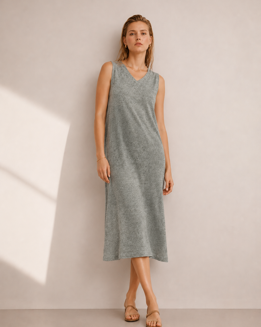 VESTIDO ESTAMPADO MÁRMOL