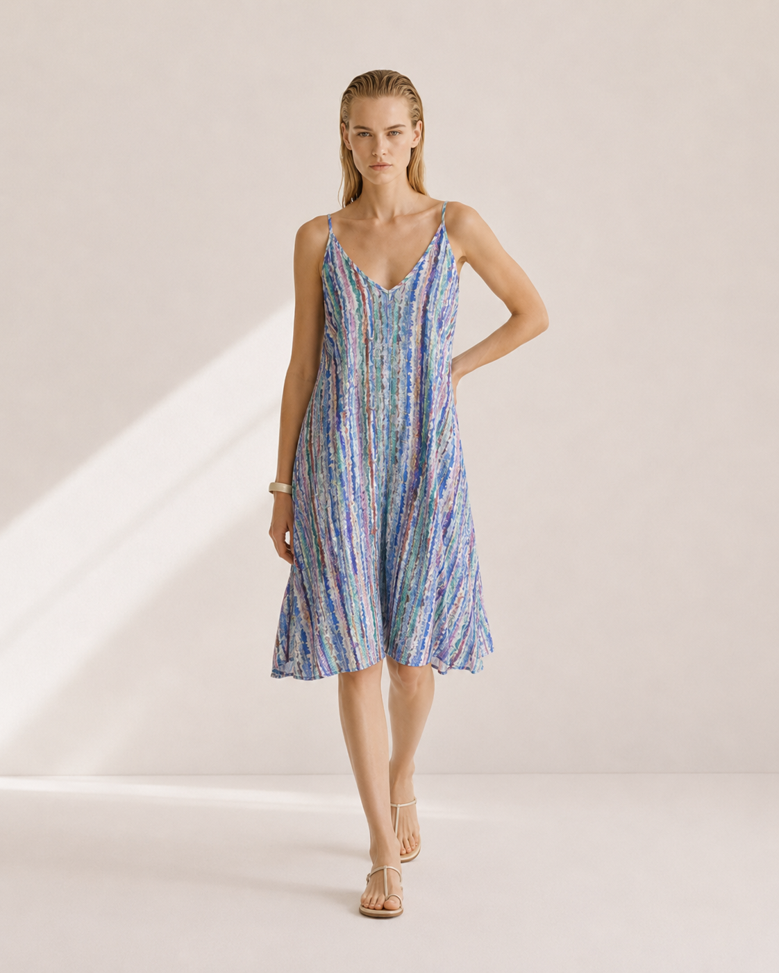 VESTIDO TIRANTES MULTICOLOR