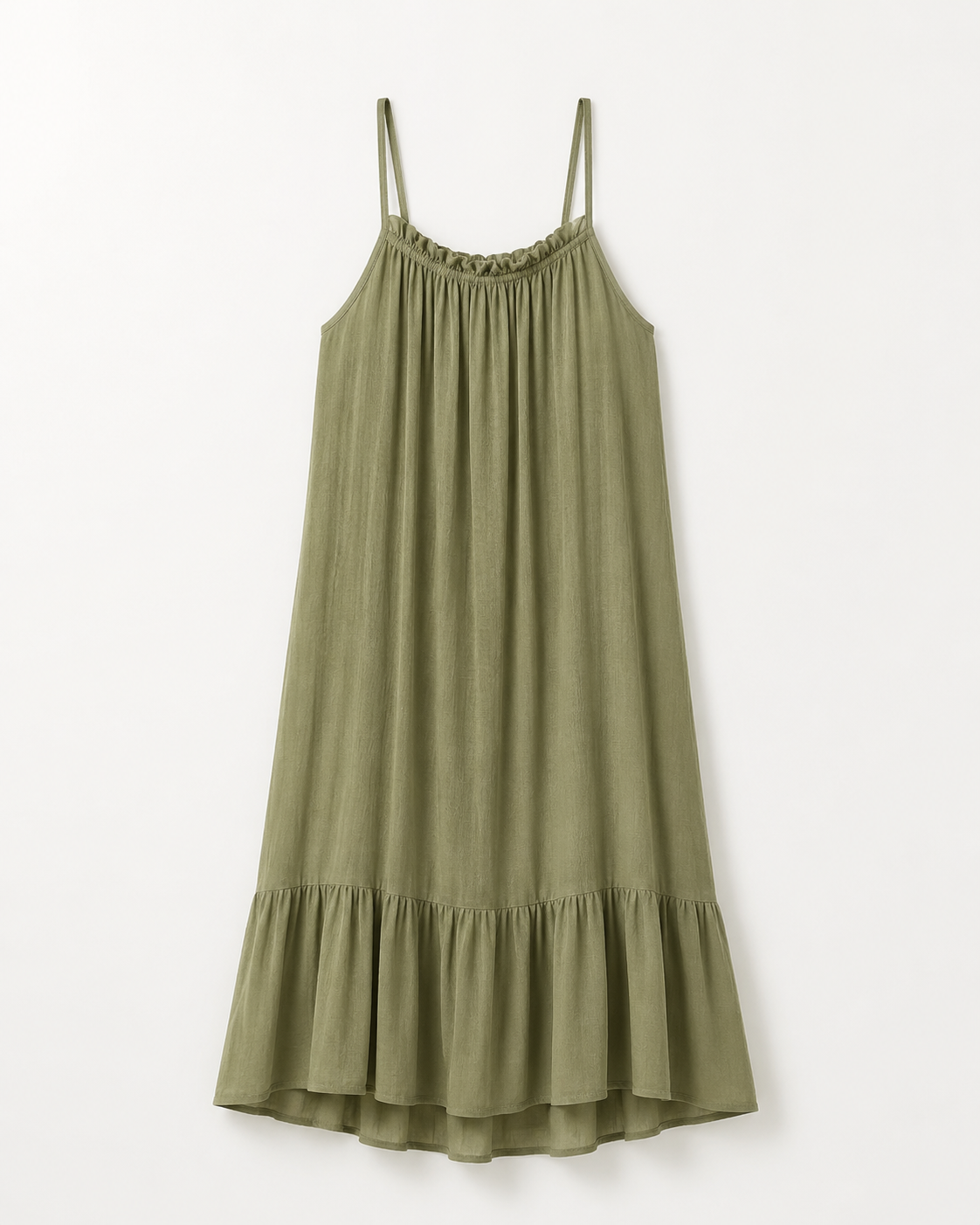 VESTIDO CORTO VOLANTE TIRANTES