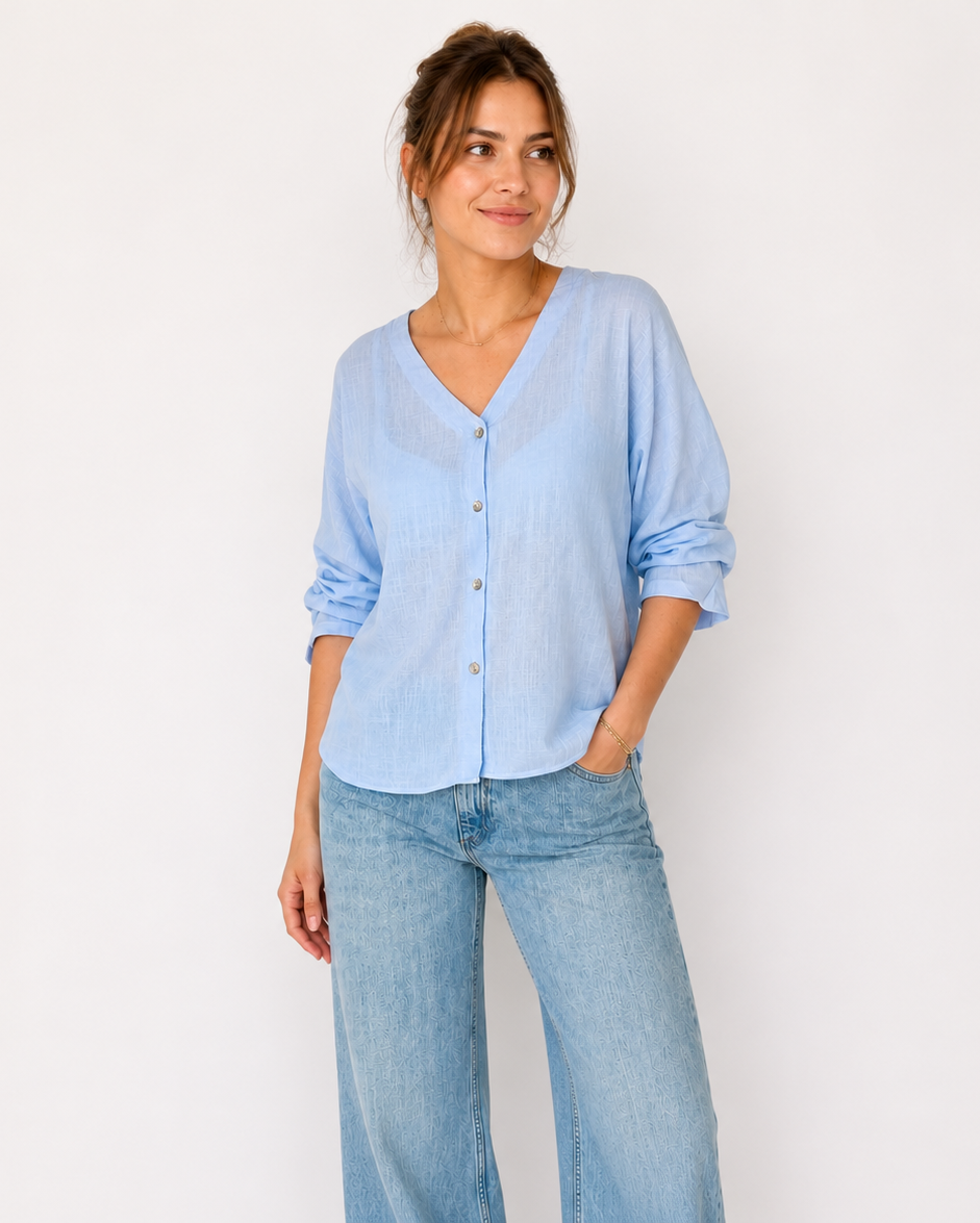BLUSA CUELLO V