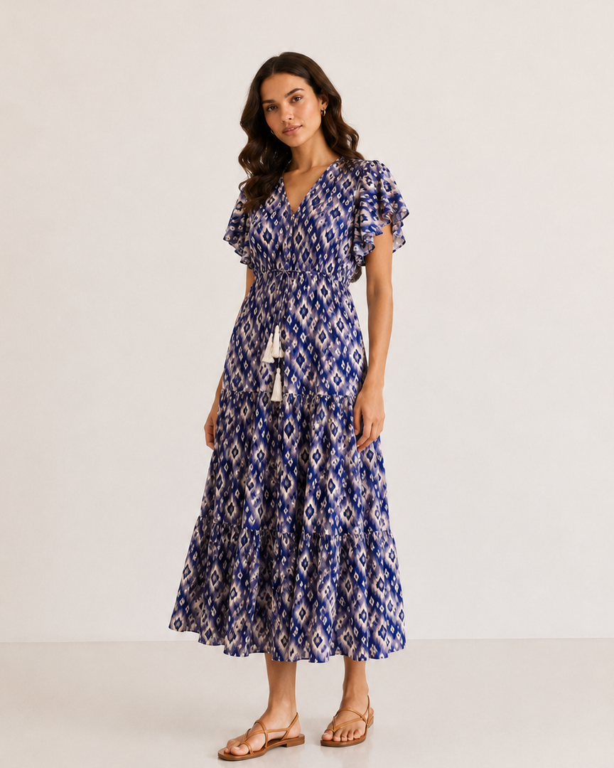 VESTIDO VUELO ESTAMPADO