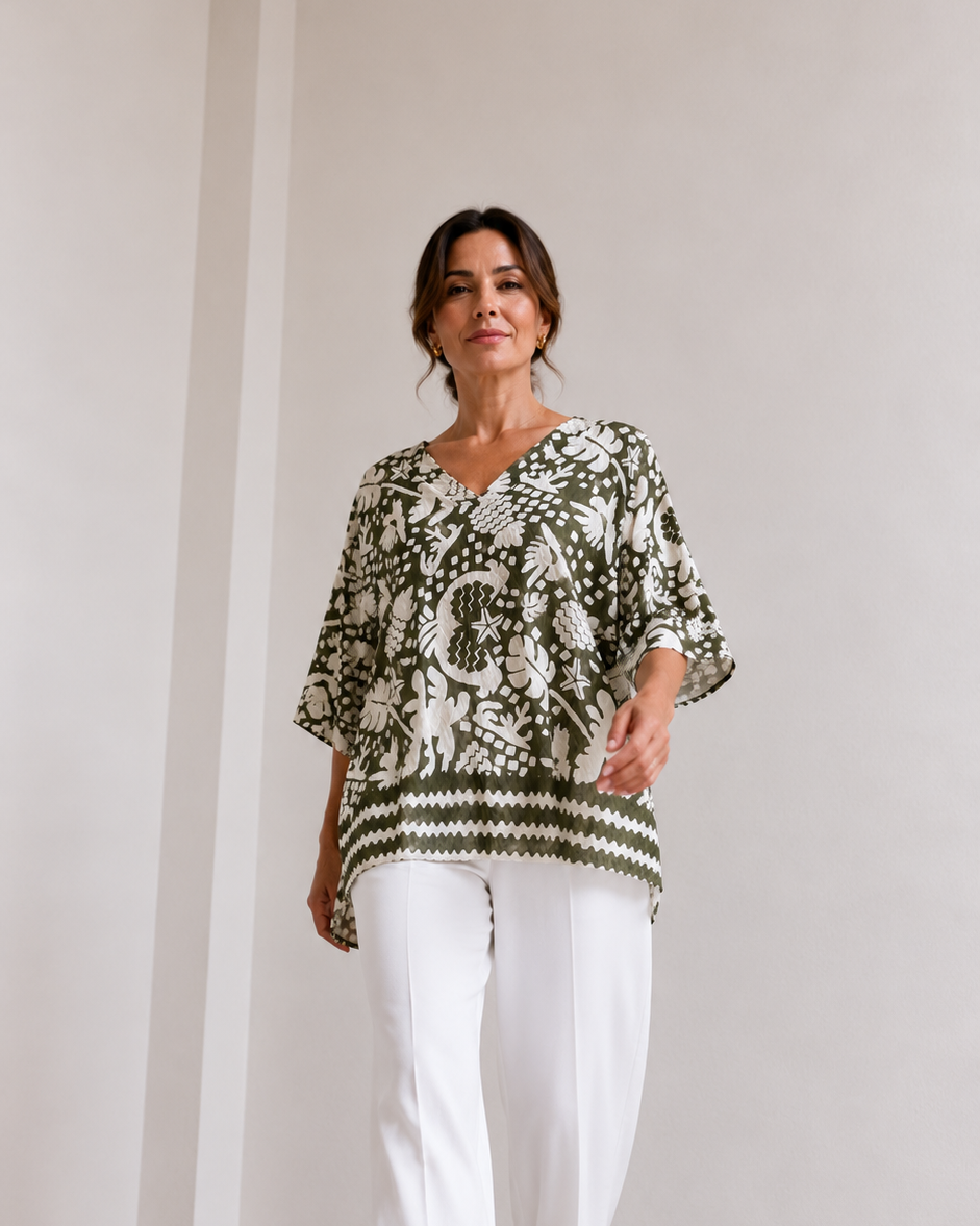 BLUSA CUELLO V