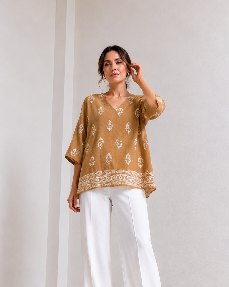 BLUSA CUELLO V