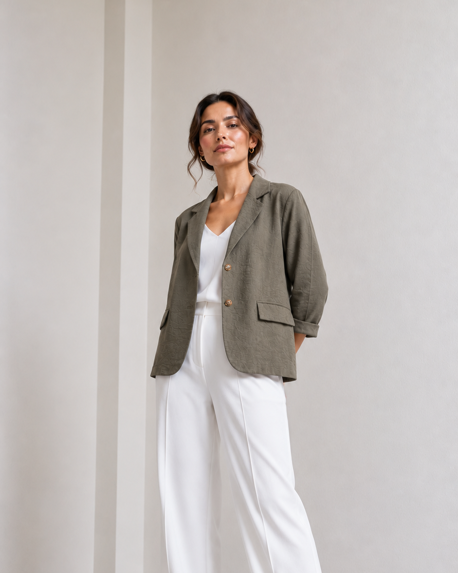 CHAQUETA BLAZER TEXTURA
