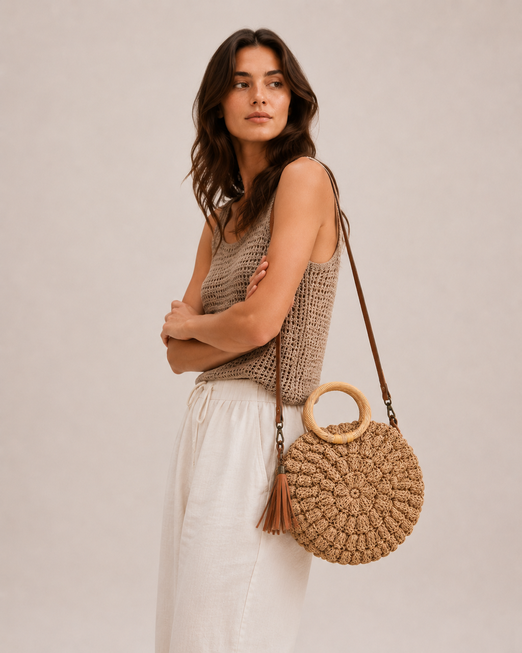 BOLSO RAFIA REDONDO