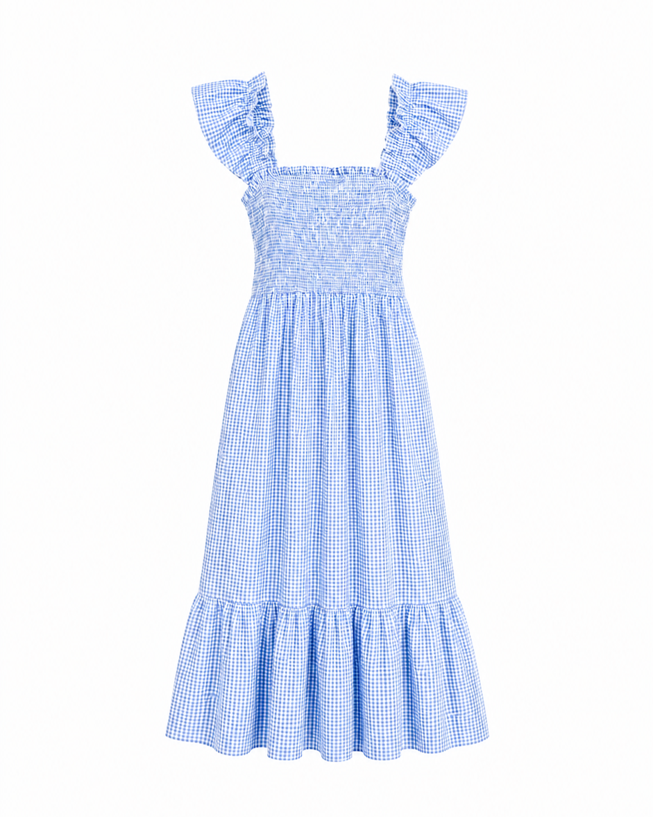 VESTIDO MIDI VICHY