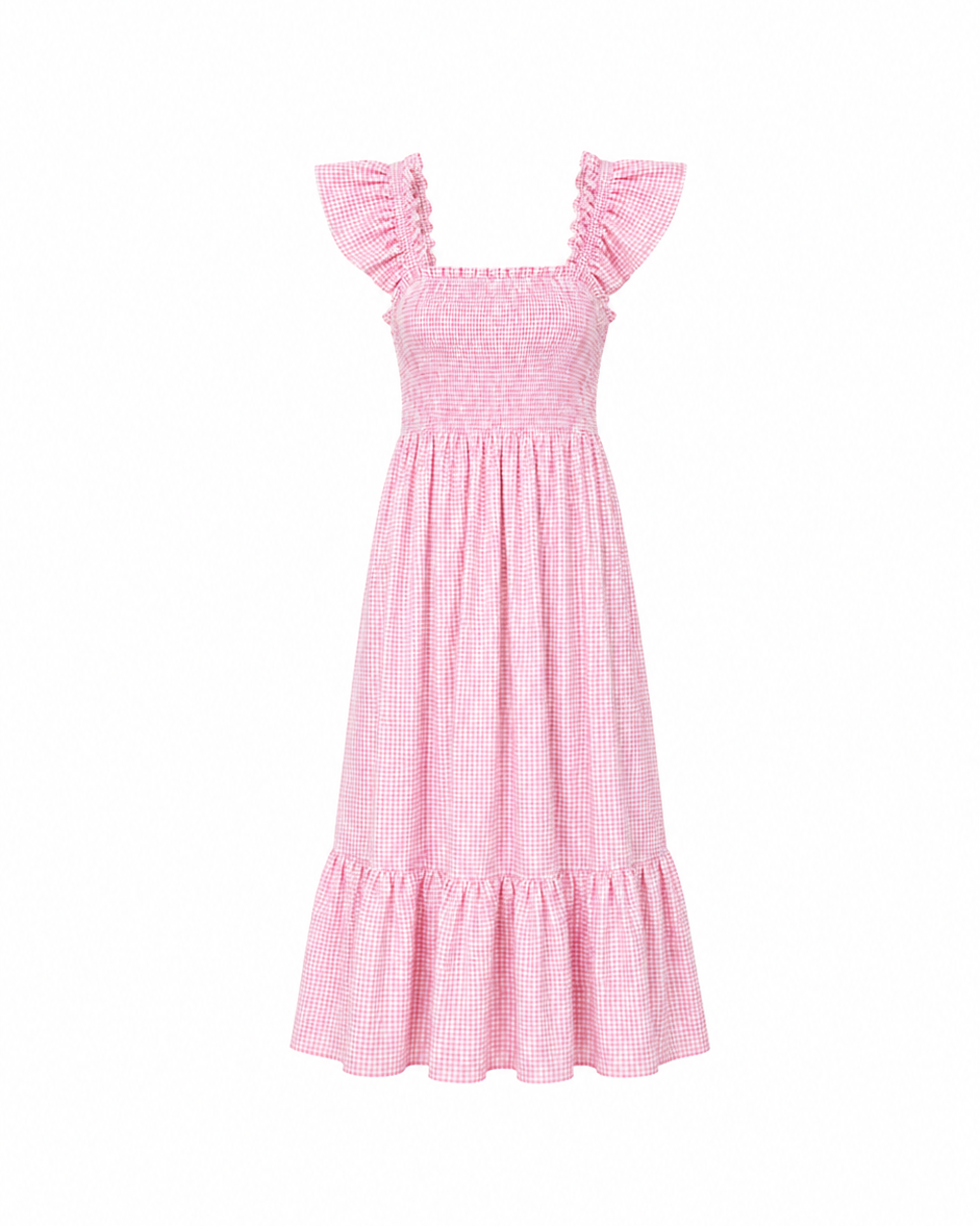 VESTIDO MIDI VICHY