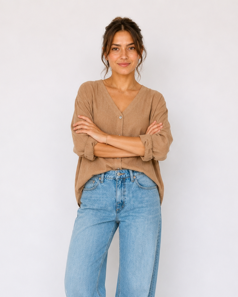 BLUSA CUELLO V