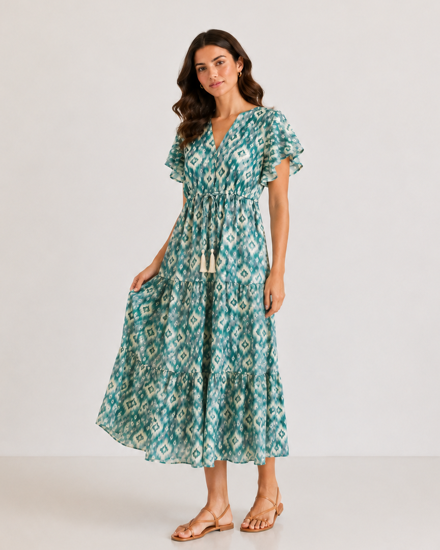 VESTIDO VUELO ESTAMPADO