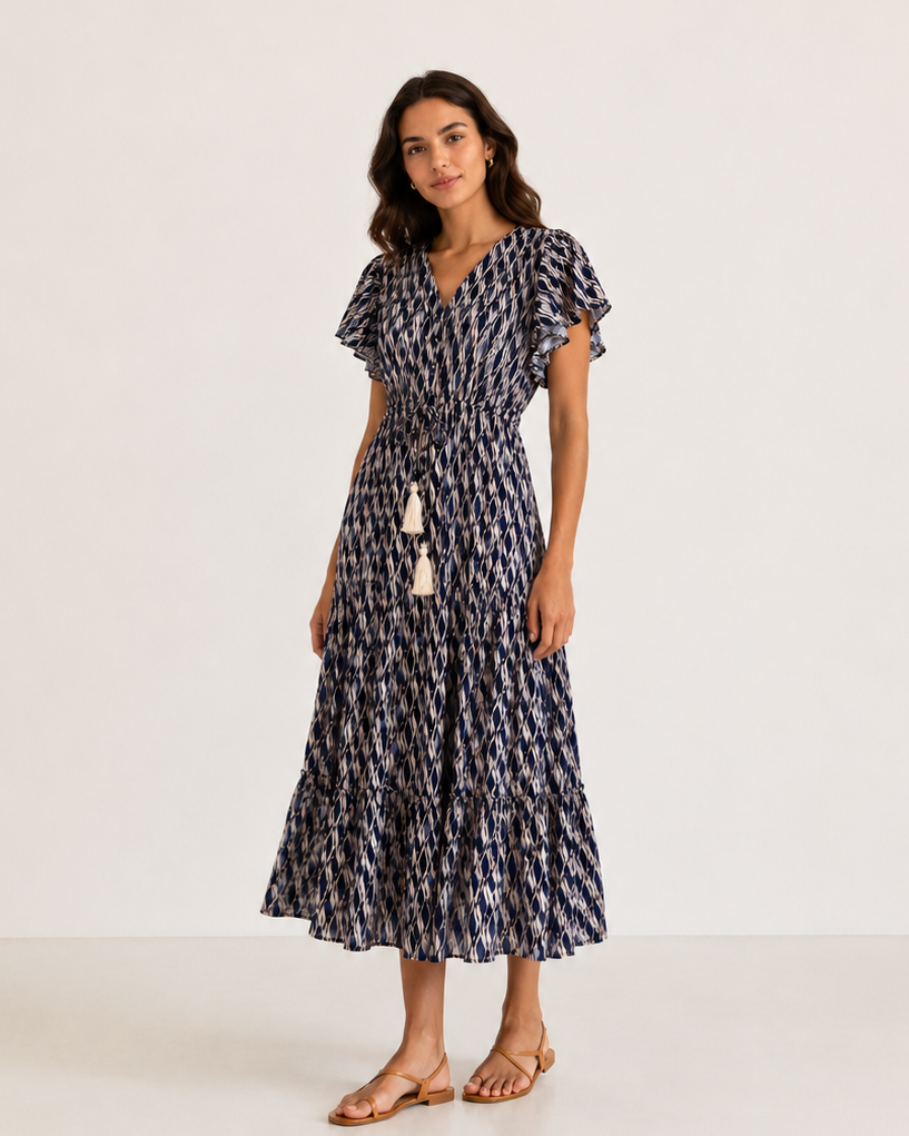 VESTIDO VUELO ESTAMPADO