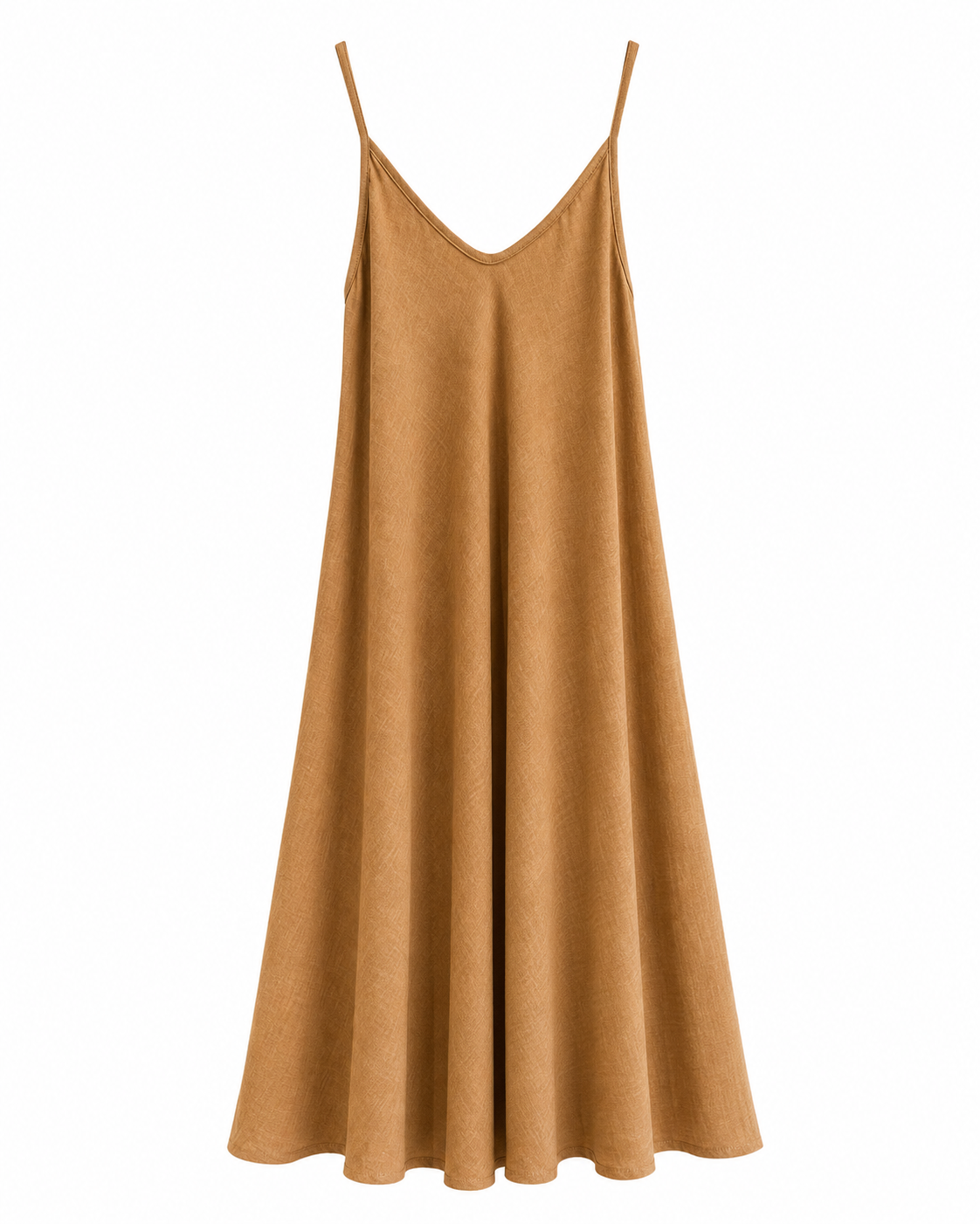 VESTIDO MIDI TIRANTES FLUIDO