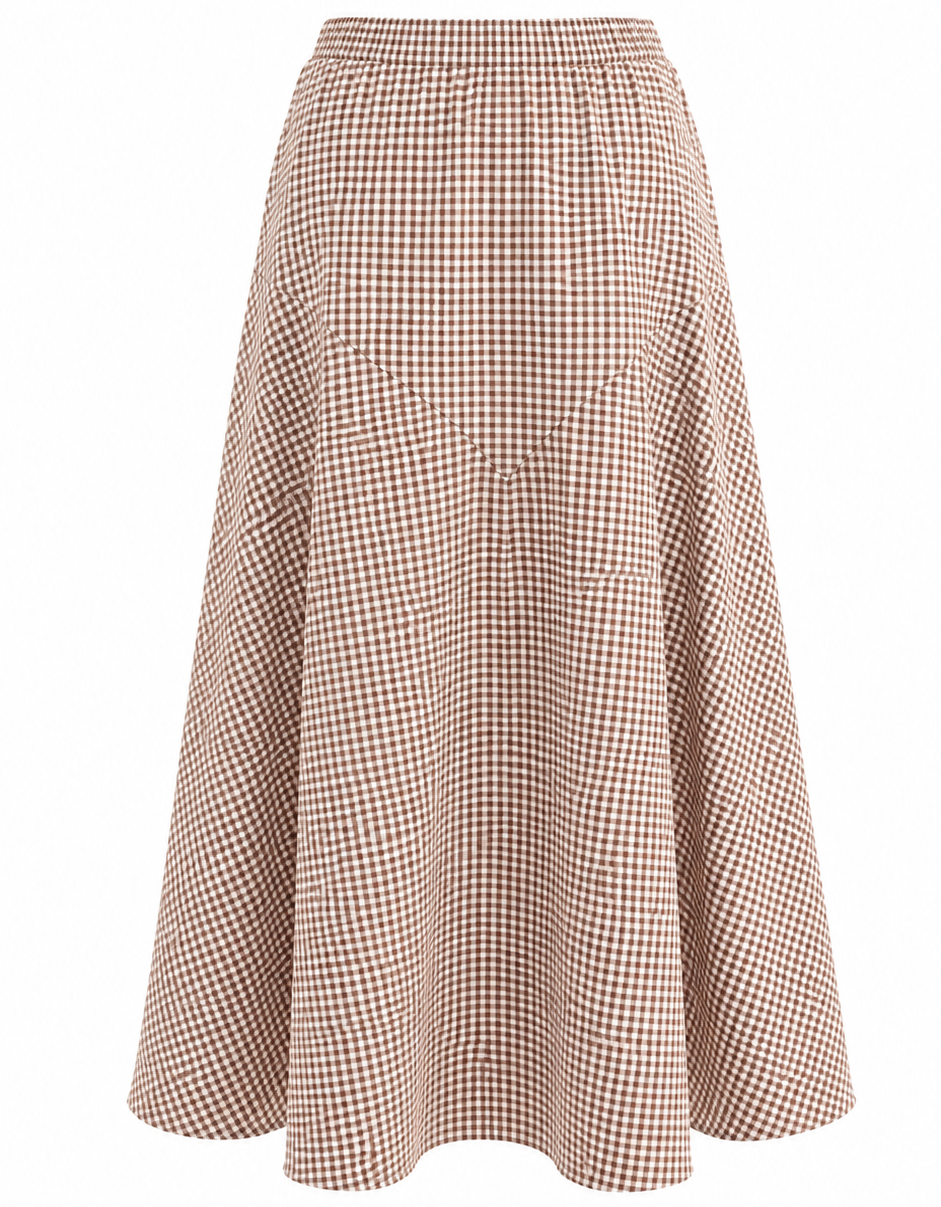 FALDA MIDI VICHY