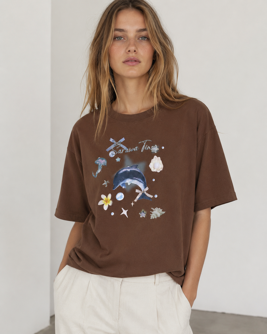 CAMISETA ESTAMPADO DELFÍN