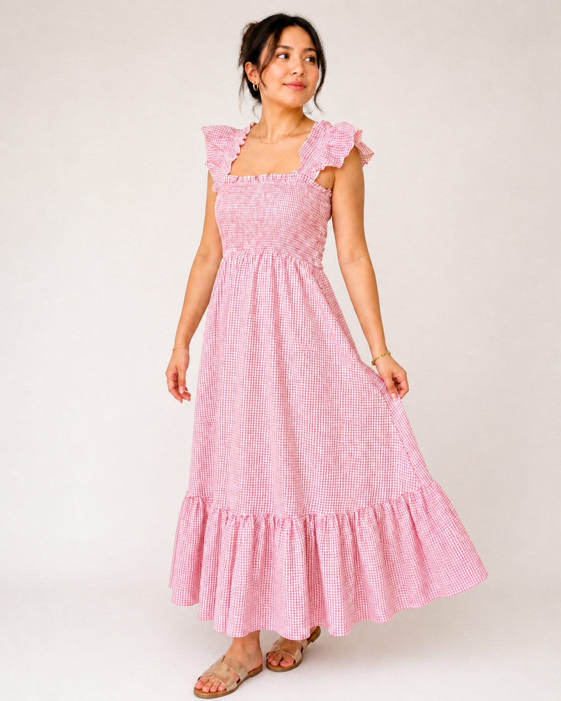 VESTIDO MIDI VICHY