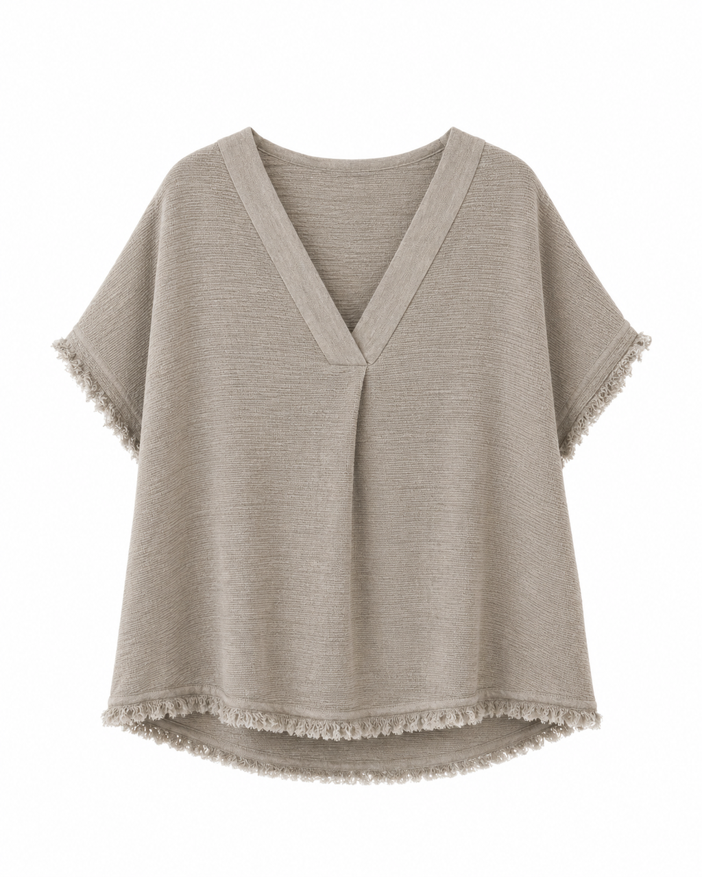 BLUSA CUELLO PICO LINO