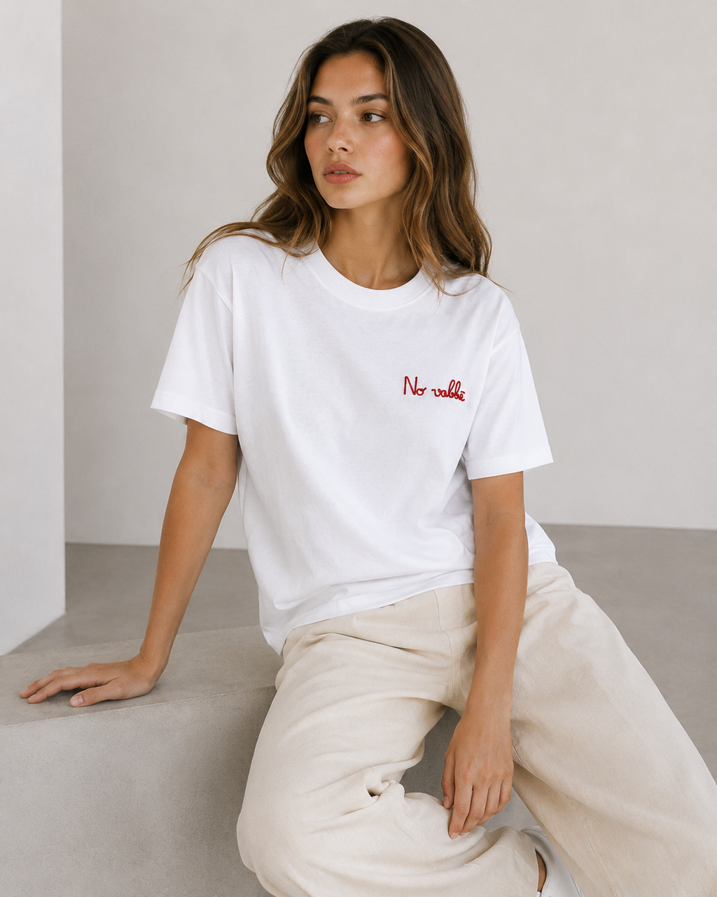CAMISETA ALGODÓN BORDADO