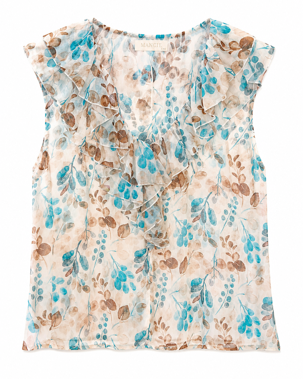 BLUSA VOLANTES ESTAMPADO FLORAL