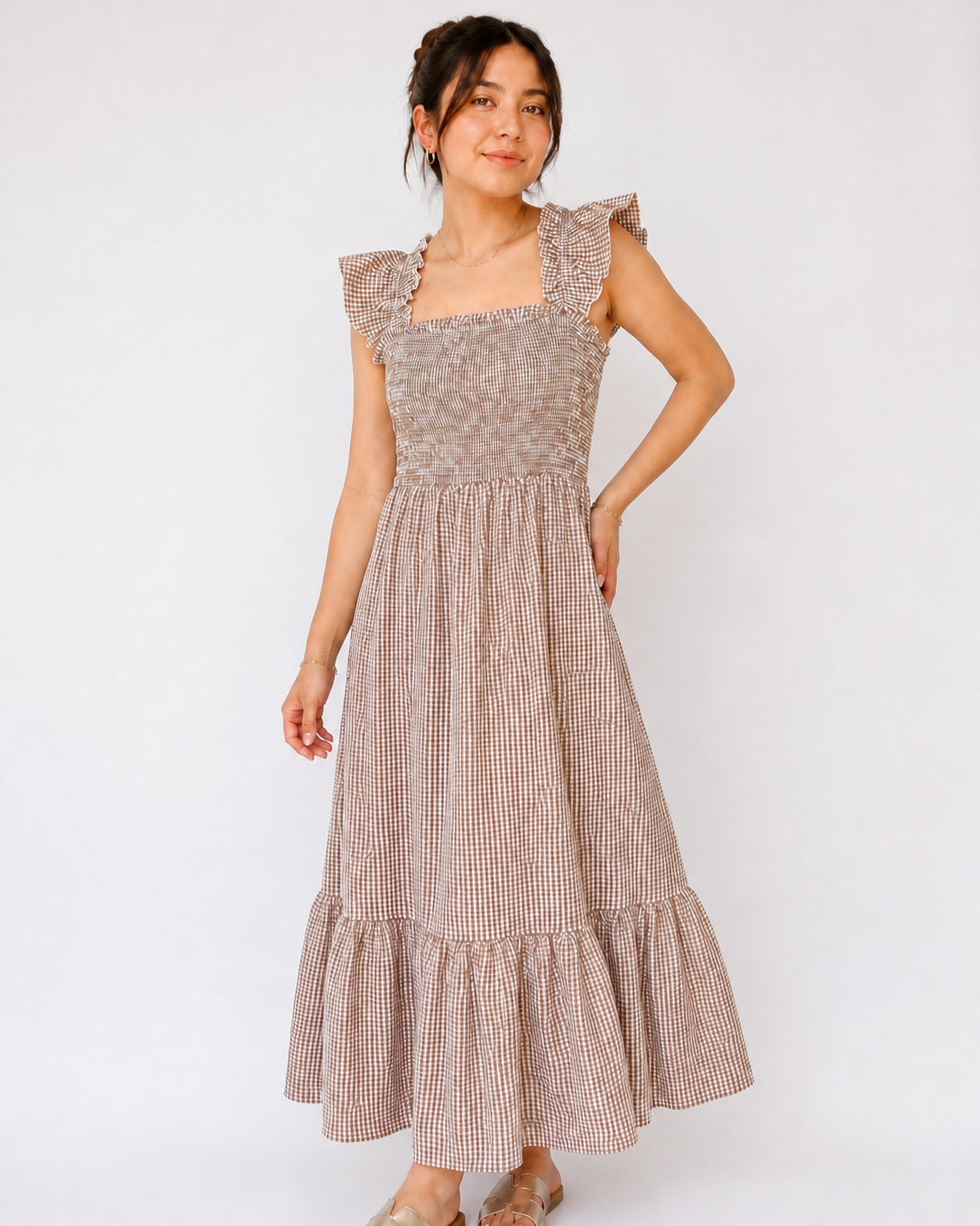 VESTIDO MIDI VICHY