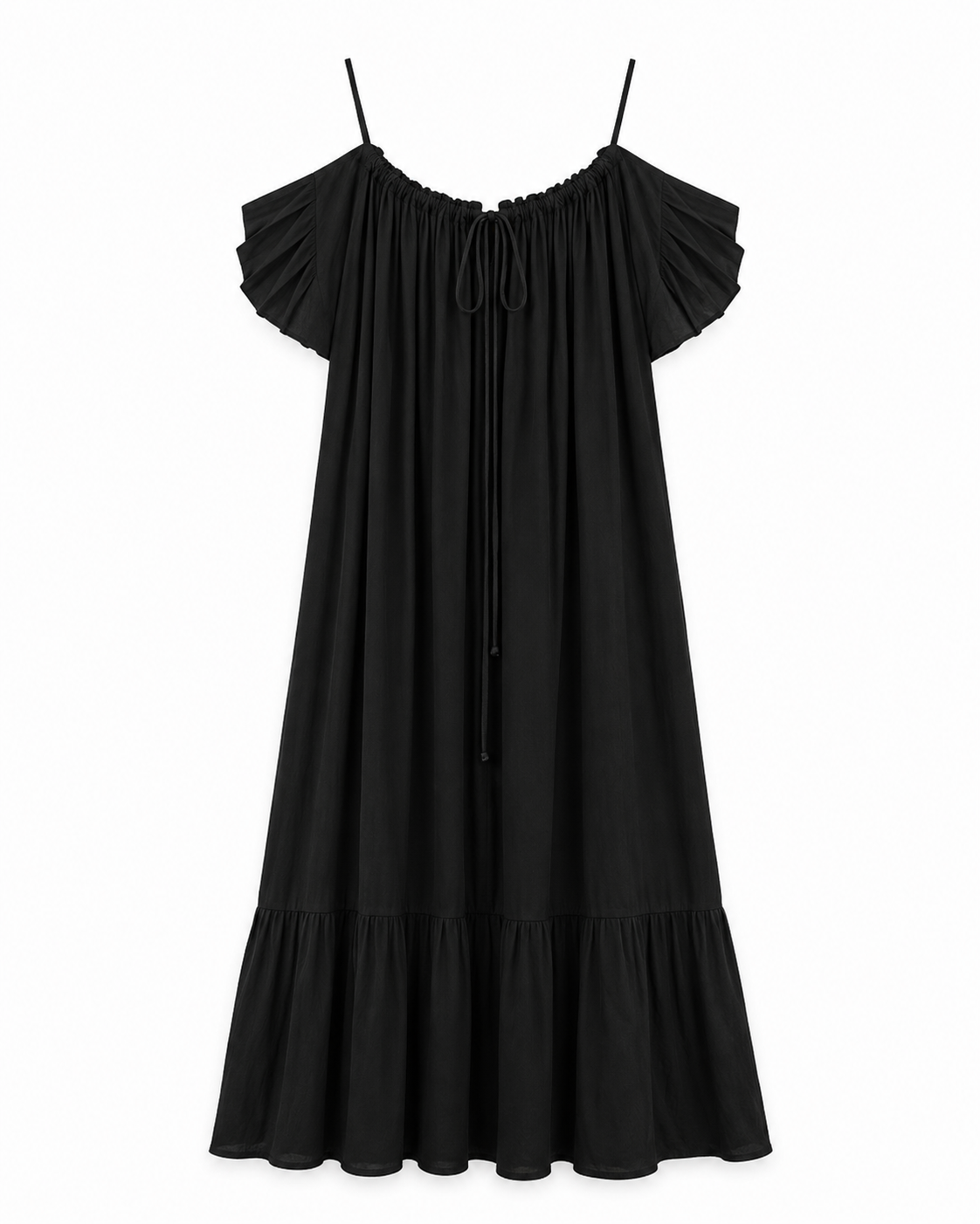 VESTIDO MIDI FLUIDO CUT OUT