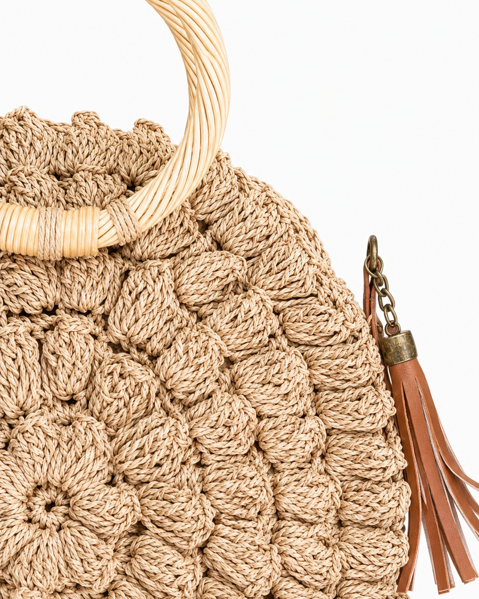 BOLSO RAFIA REDONDO