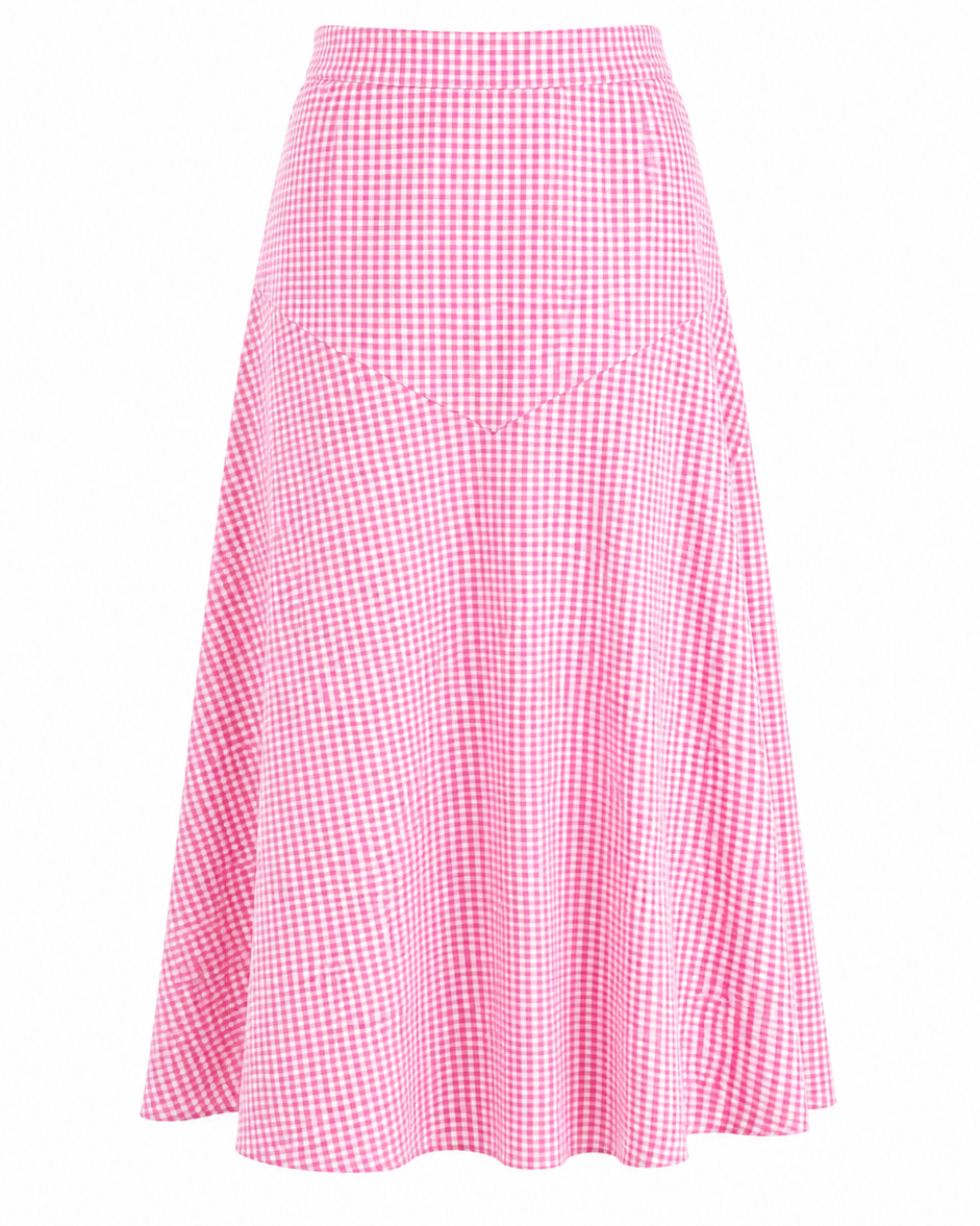 FALDA MIDI VICHY