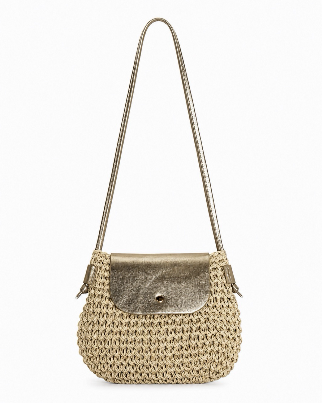 BOLSO RAFIA DORADO
