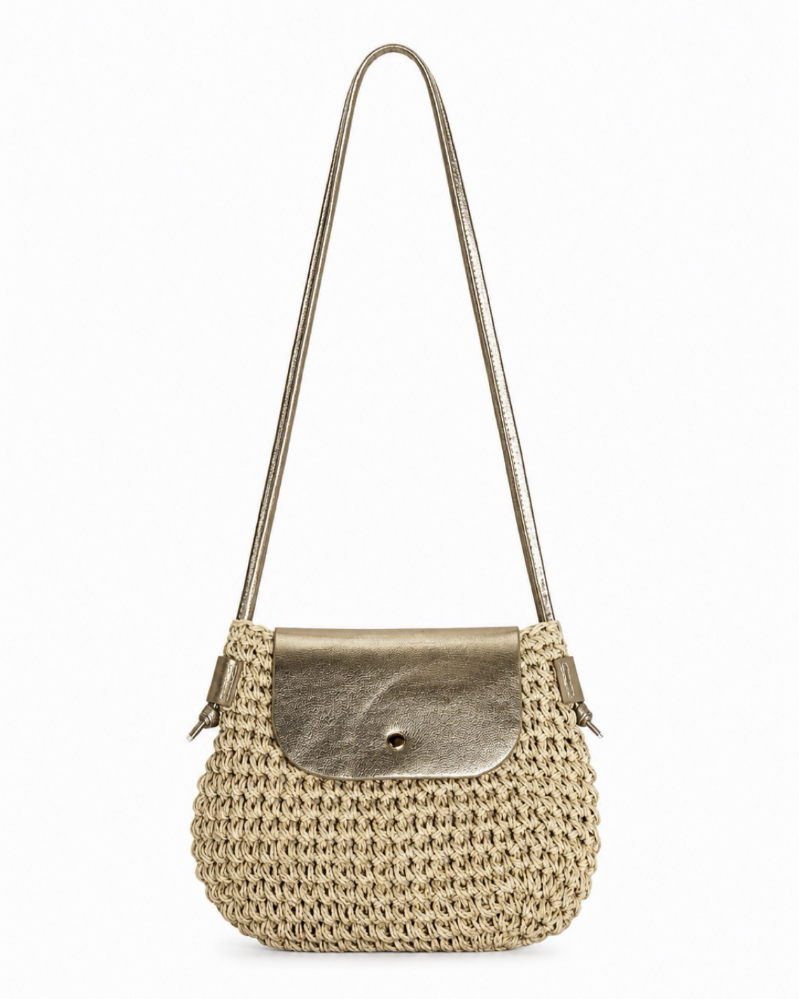 BOLSO RAFIA DORADO