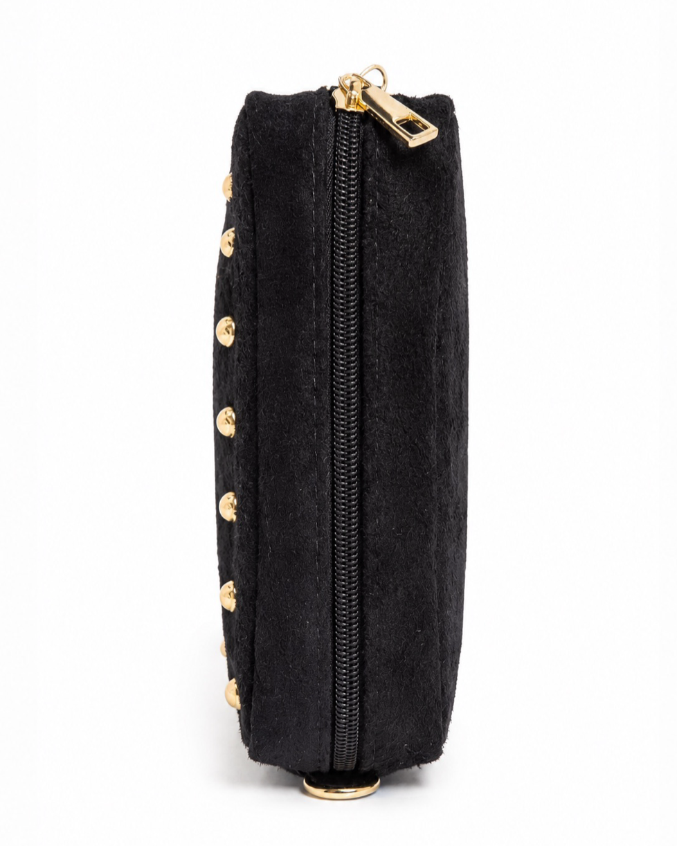 BANDOLERA DE PIEL CON TACHAS