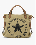 BOLSO SHOPPER VINTAGE BEIGE