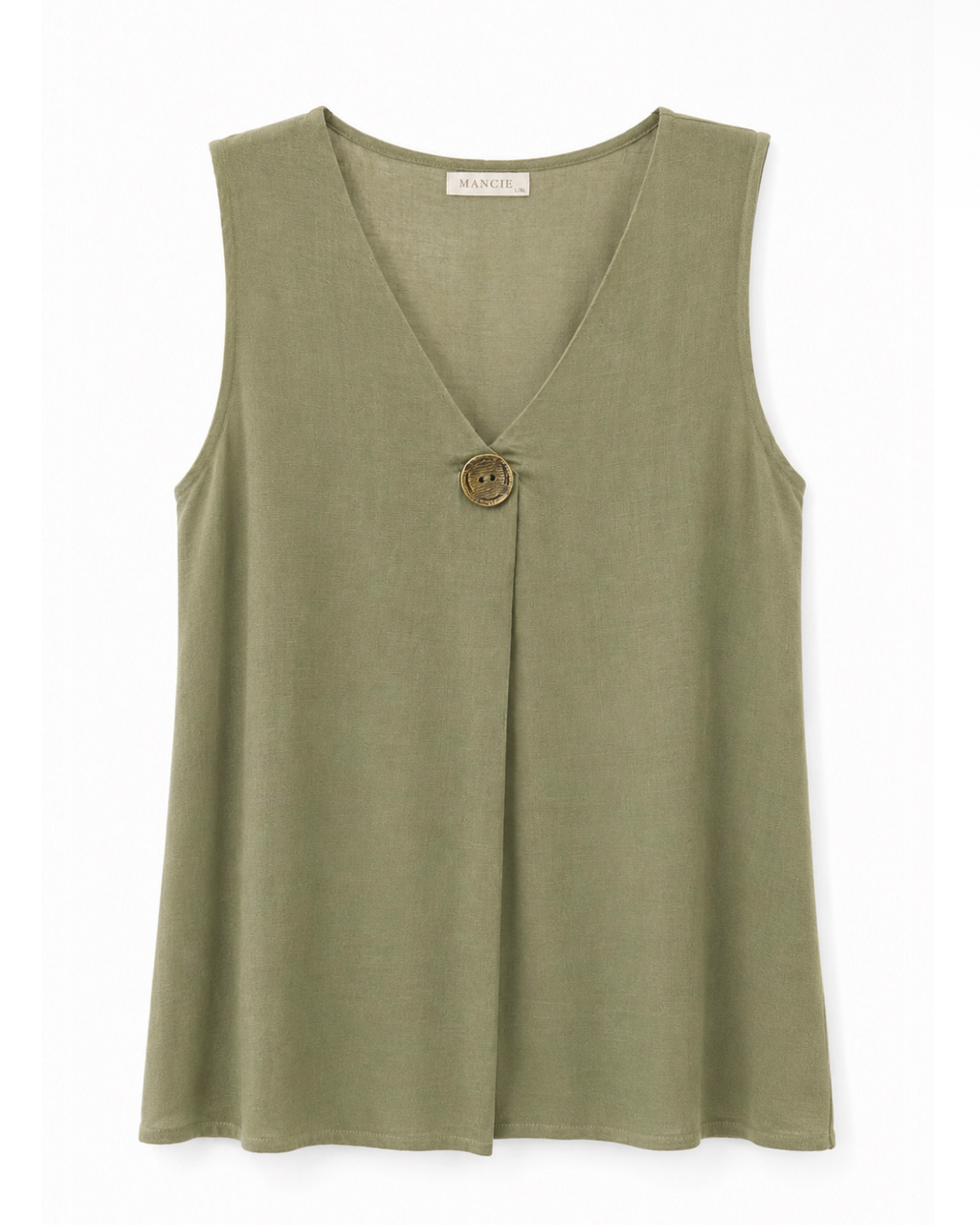 BLUSA SIN MANGAS BOTÓN
