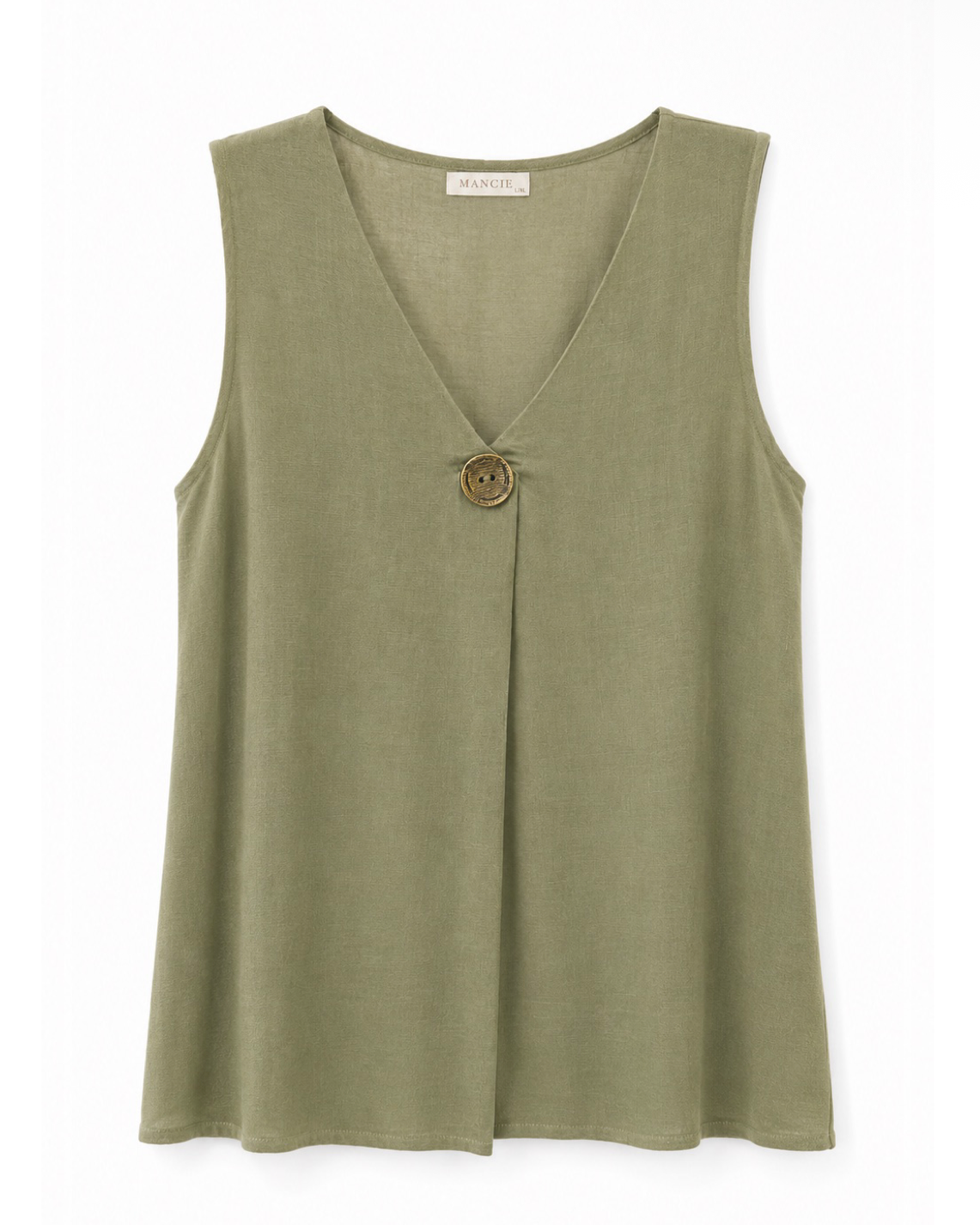 BLUSA SIN MANGAS BOTÓN