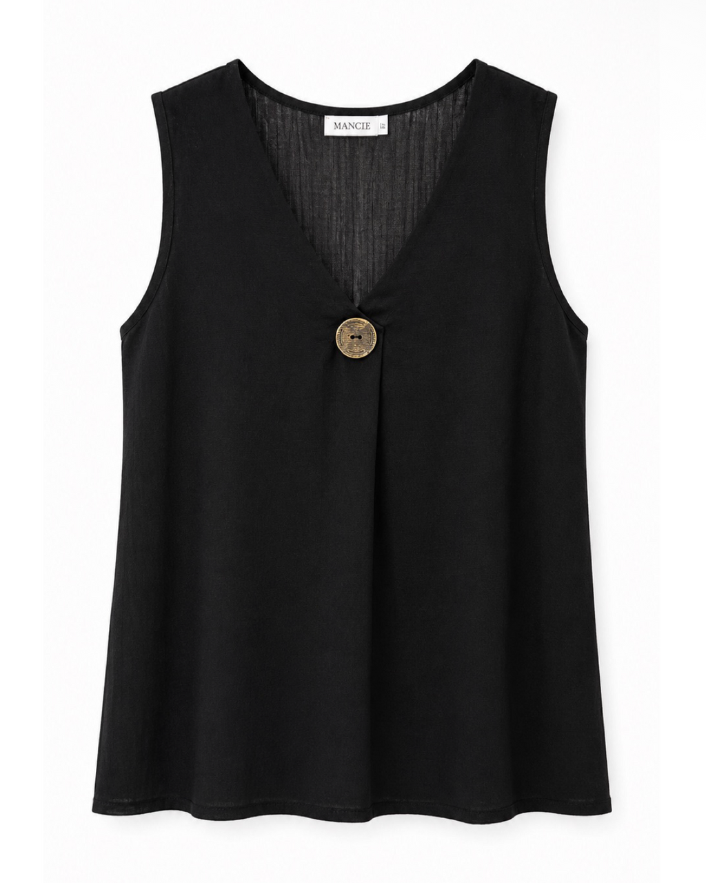 BLUSA SIN MANGAS BOTÓN