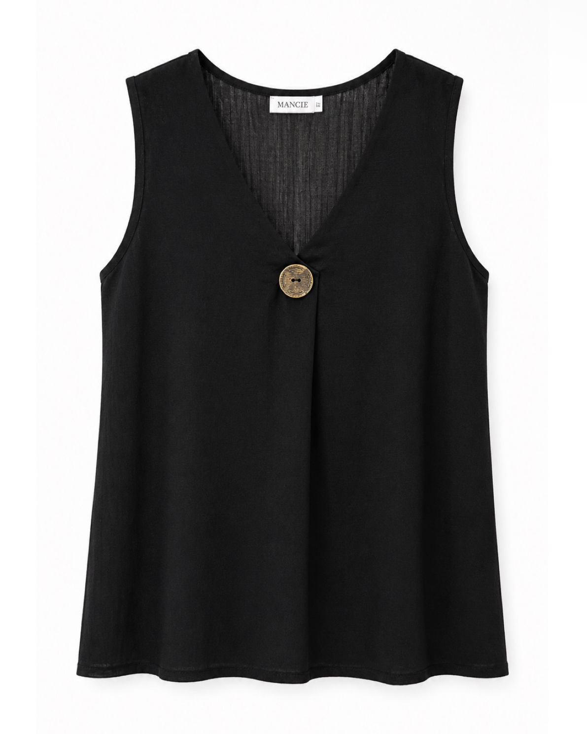 BLUSA SIN MANGAS BOTÓN