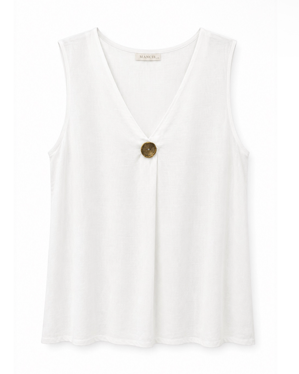 BLUSA SIN MANGAS BOTÓN