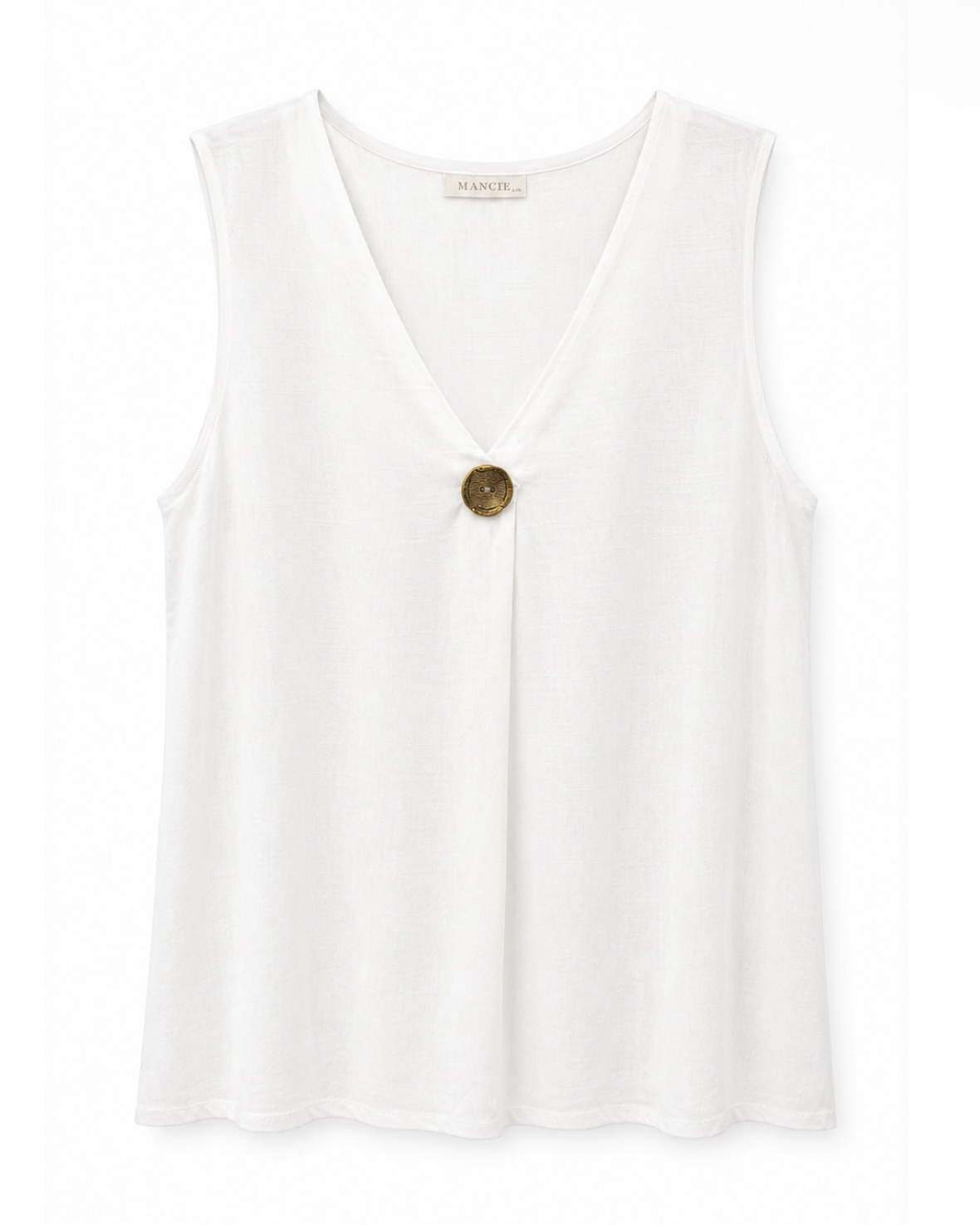 BLUSA SIN MANGAS BOTÓN