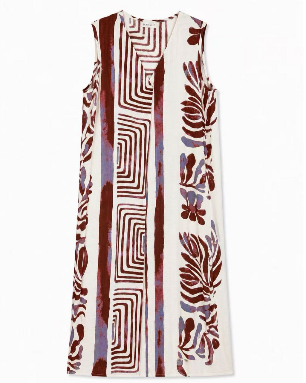 VESTIDO SIN MANGAS ESTAMPADO