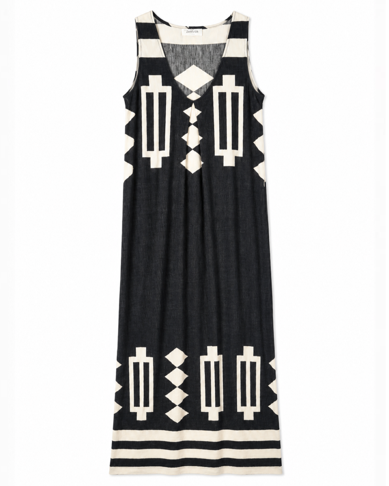VESTIDO SIN MANGAS CUELLO V