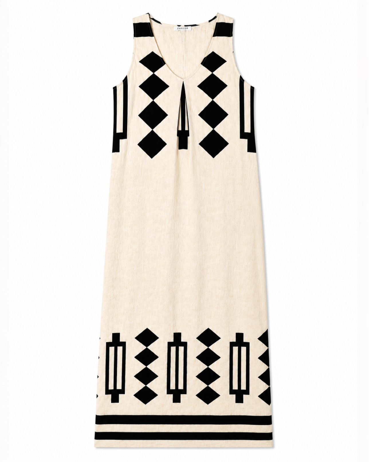 VESTIDO SIN MANGAS CUELLO V