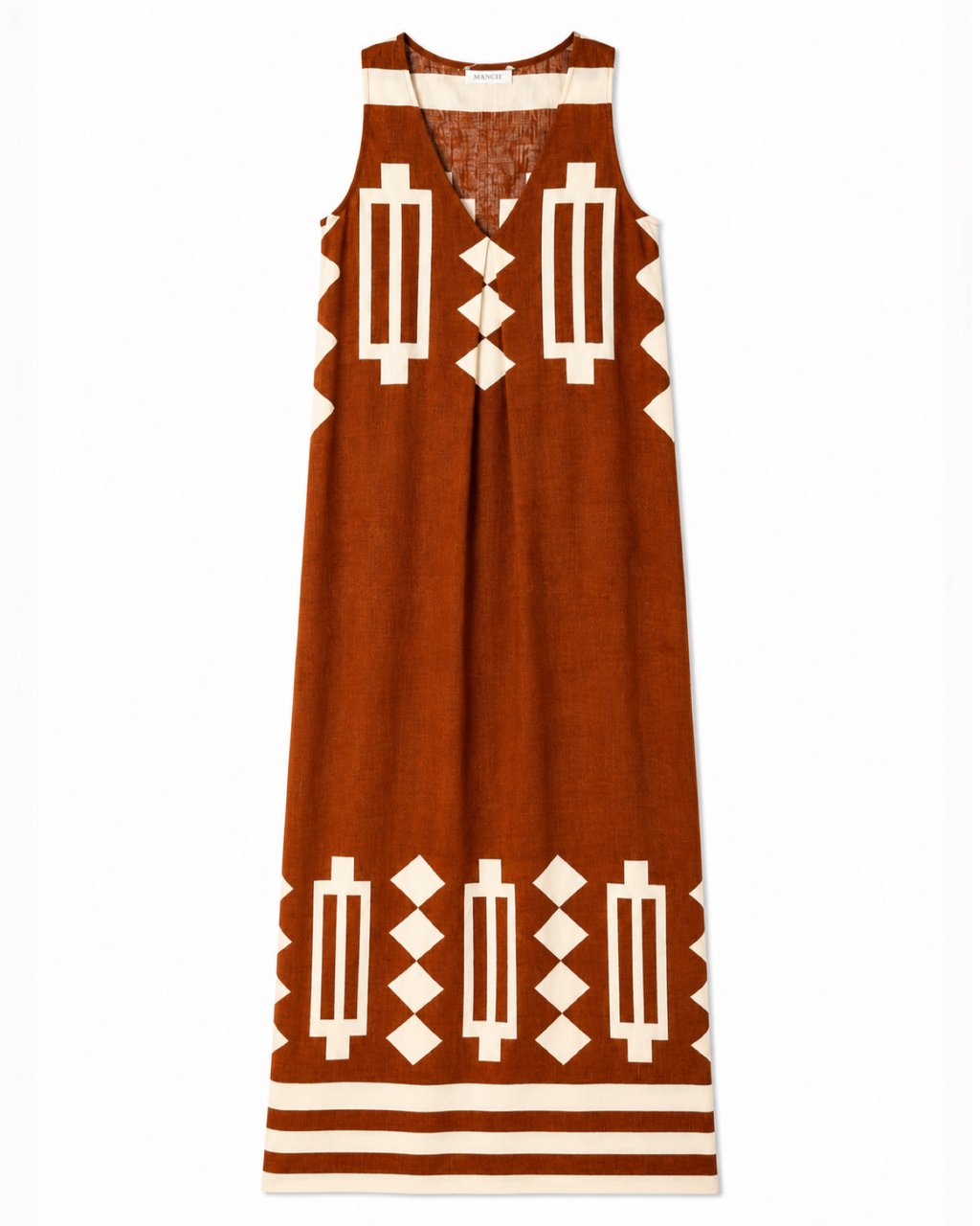 VESTIDO SIN MANGAS CUELLO V