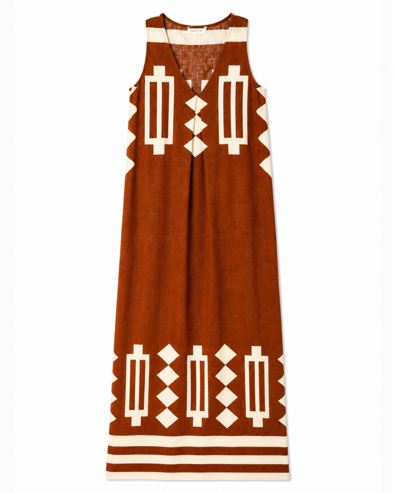 VESTIDO SIN MANGAS CUELLO V
