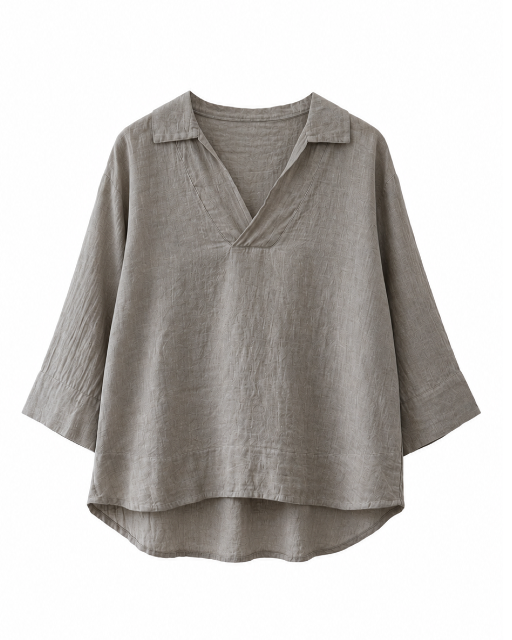 BLUSA CUELLO CAMISERO LINO