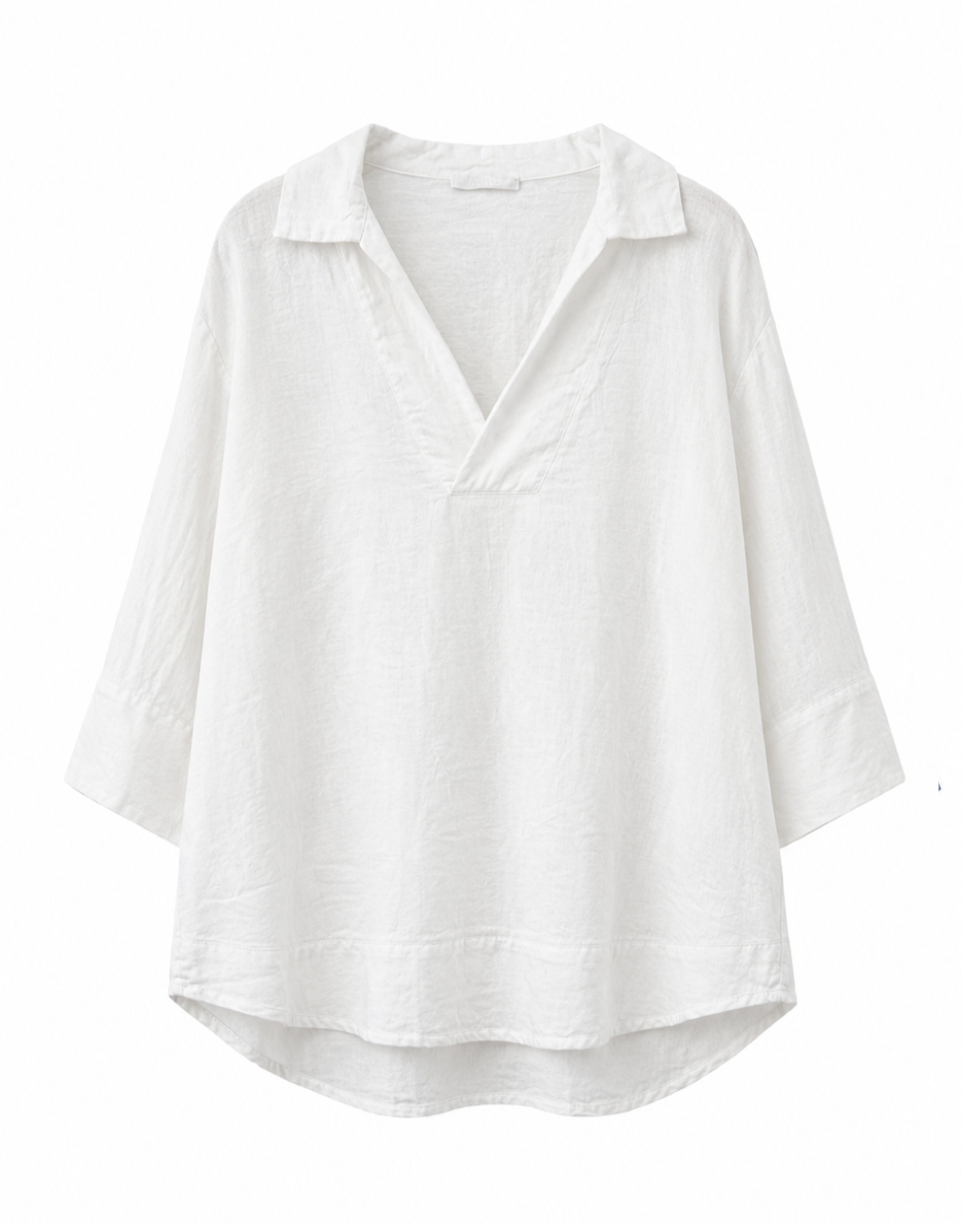 BLUSA CUELLO CAMISERO LINO