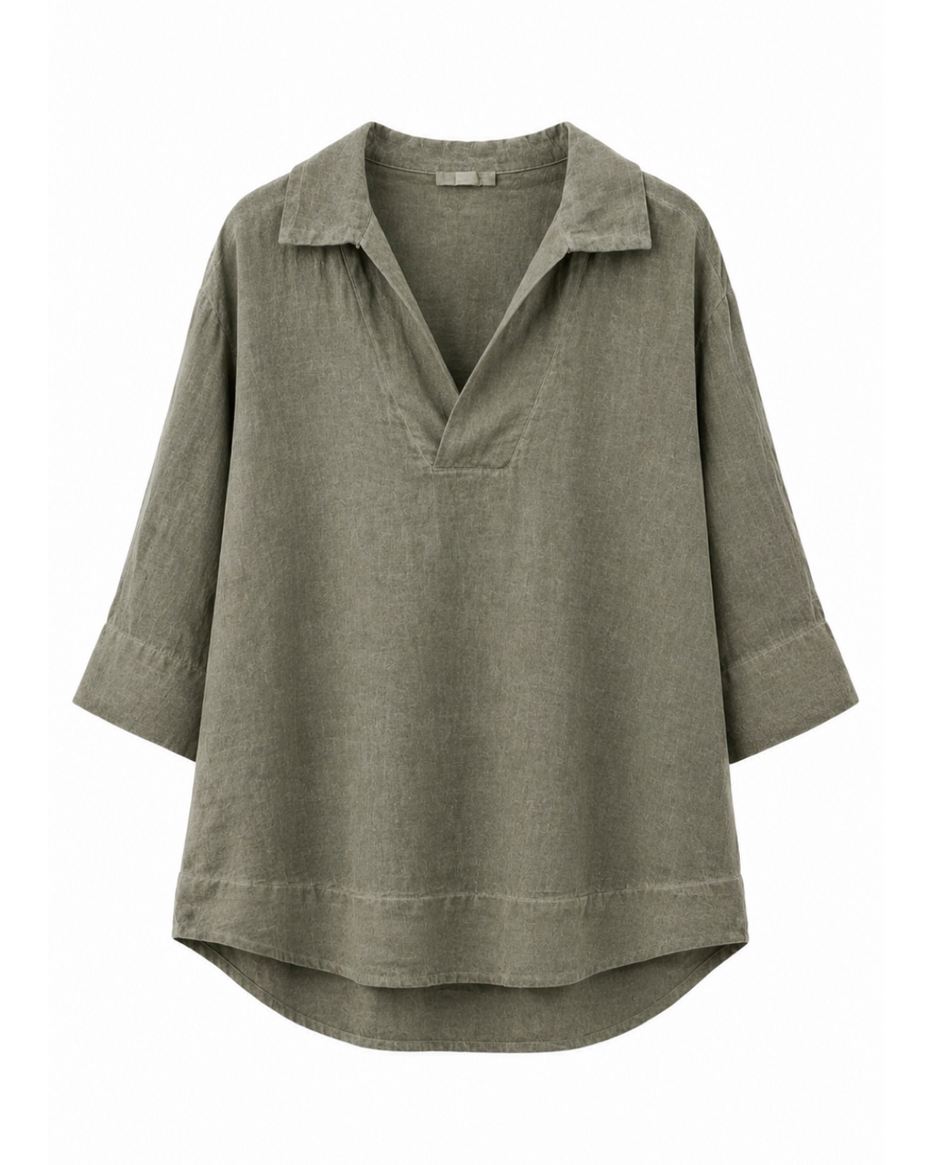 BLUSA CUELLO CAMISERO LINO