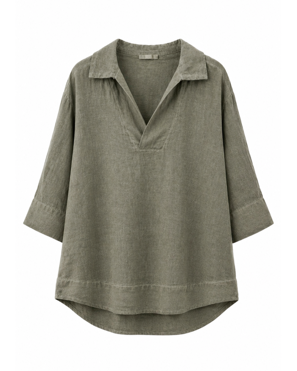 BLUSA CUELLO CAMISERO LINO