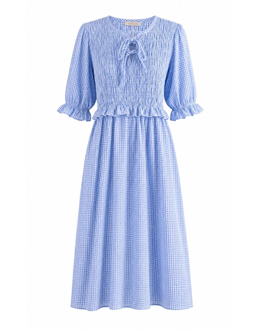 VESTIDO NIDO DE ABEJA VICHY